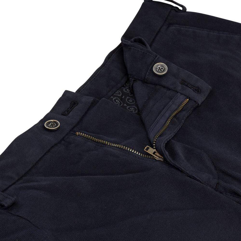 Gagliardi - Trousers - Navy Twill Five Pocket Trousers
