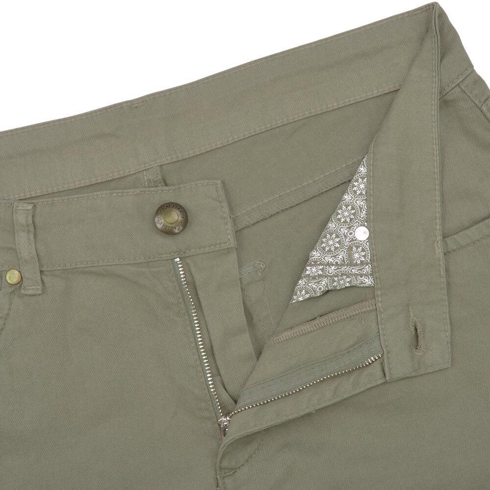 Gagliardi Trousers Olive Stretch Cotton Five Pocket Trousers
