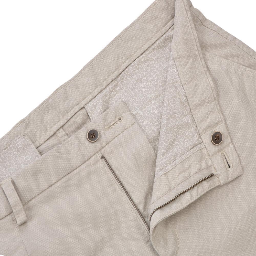 Gagliardi Trousers Putty Microweave Chino Trousers