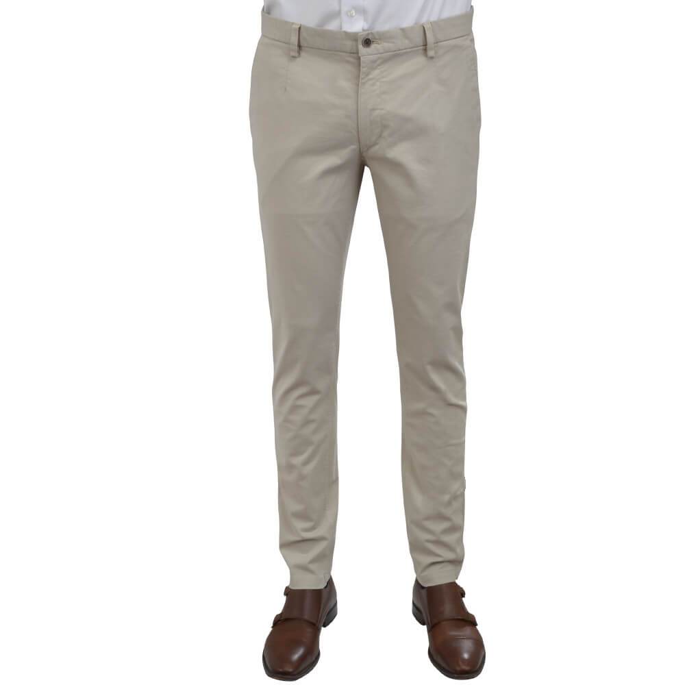 Gagliardi Trousers Putty Microweave Chino Trousers
