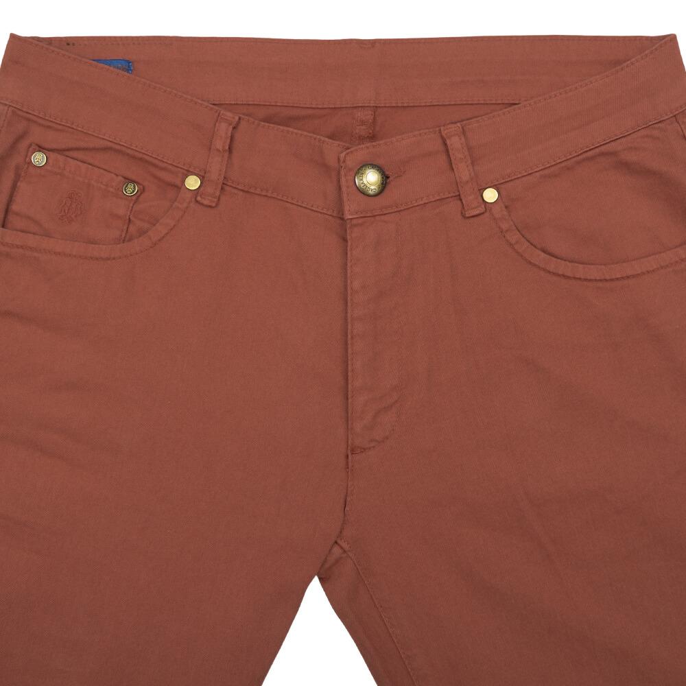 Gagliardi Trousers Rust Stretch Cotton Five Pocket Trousers