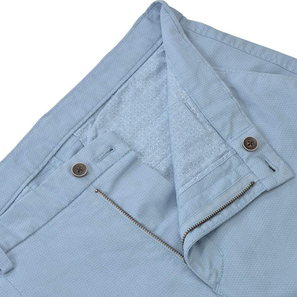 Gagliardi Trousers Sky Blue Microweave Chino Trousers