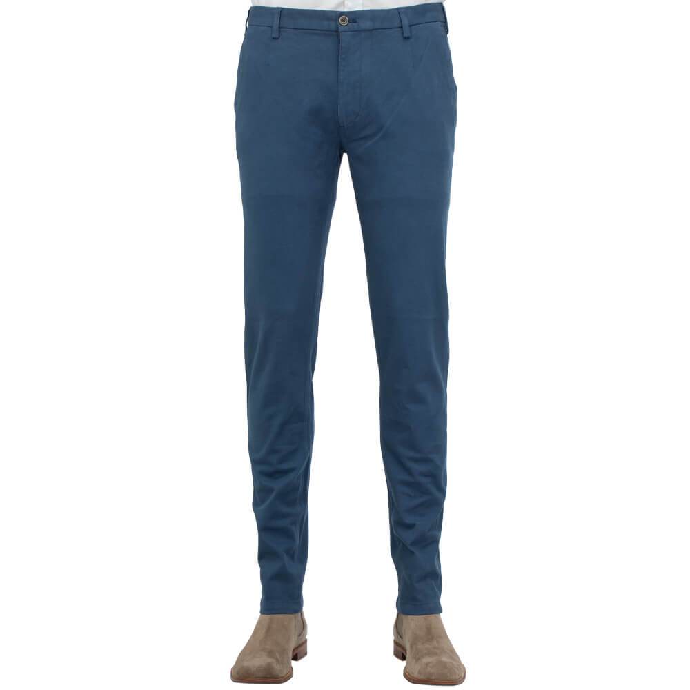 Gagliardi Trousers Winter Blue Twill Five Pocket Trousers