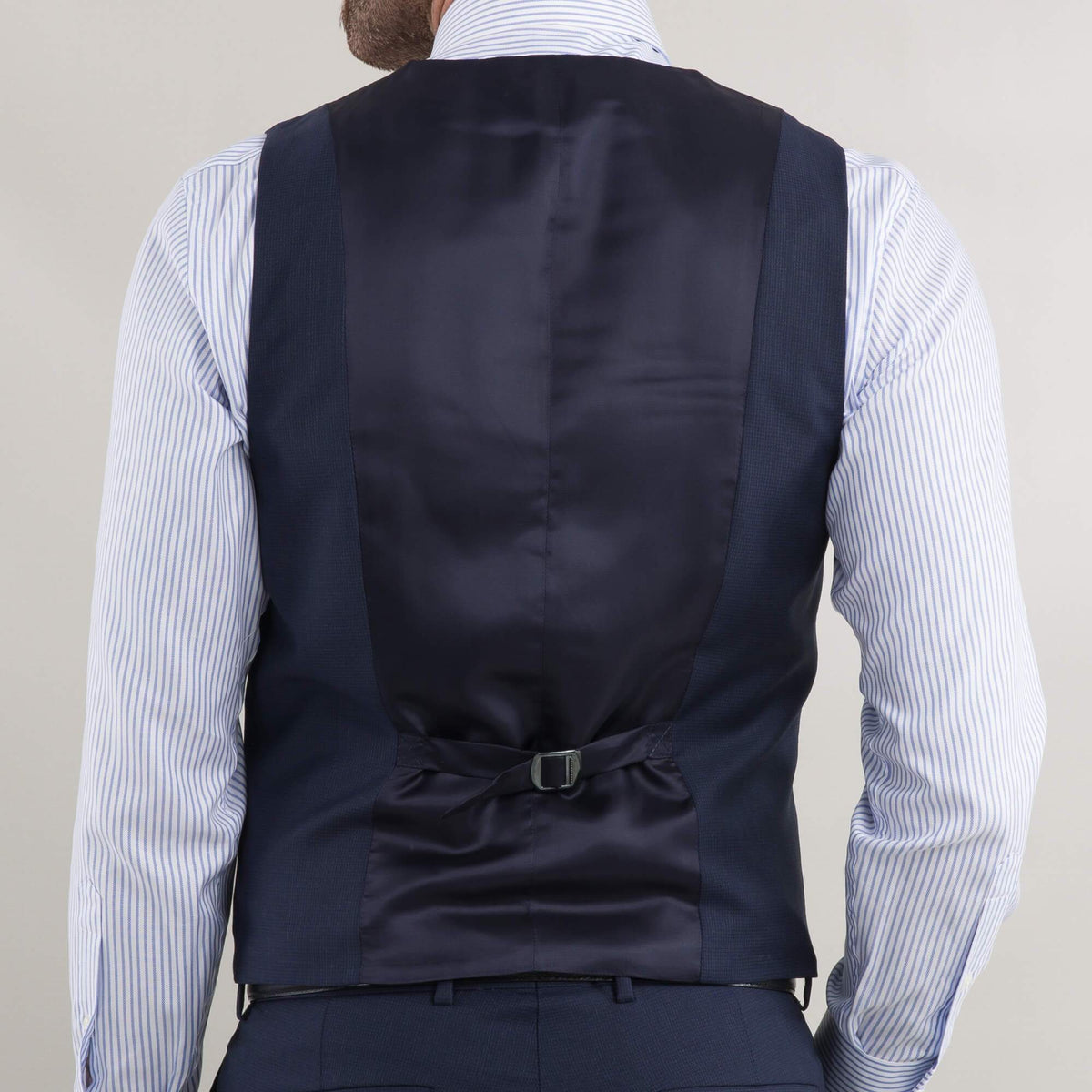 Gagliardi Waistcoat Cloth Ermenegildo Zegna Navy Microweave Waistcoat