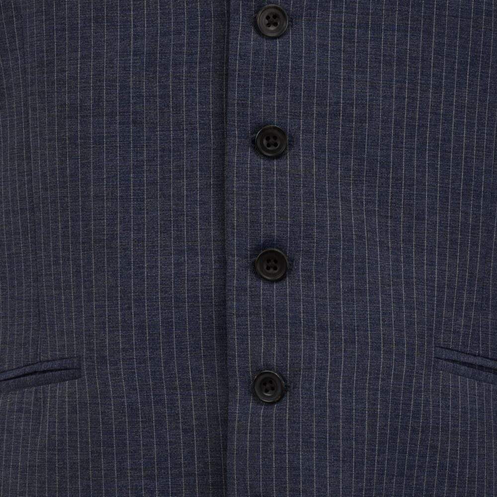 Gagliardi Waistcoat Indigo Blue Pinstripe Waistcoat