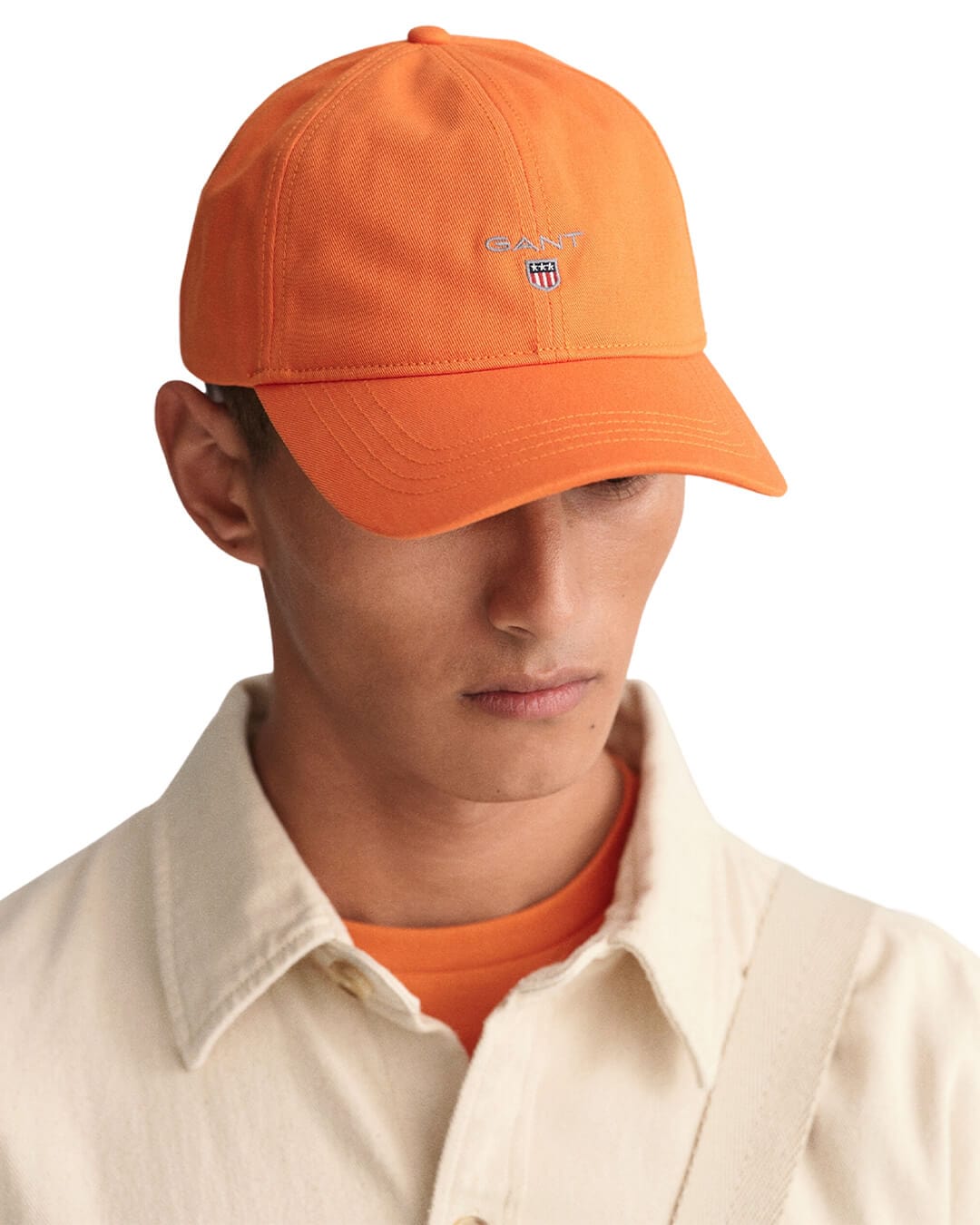 Gant Caps ONE SIZE Gant Orange Cotton Twill Cap
