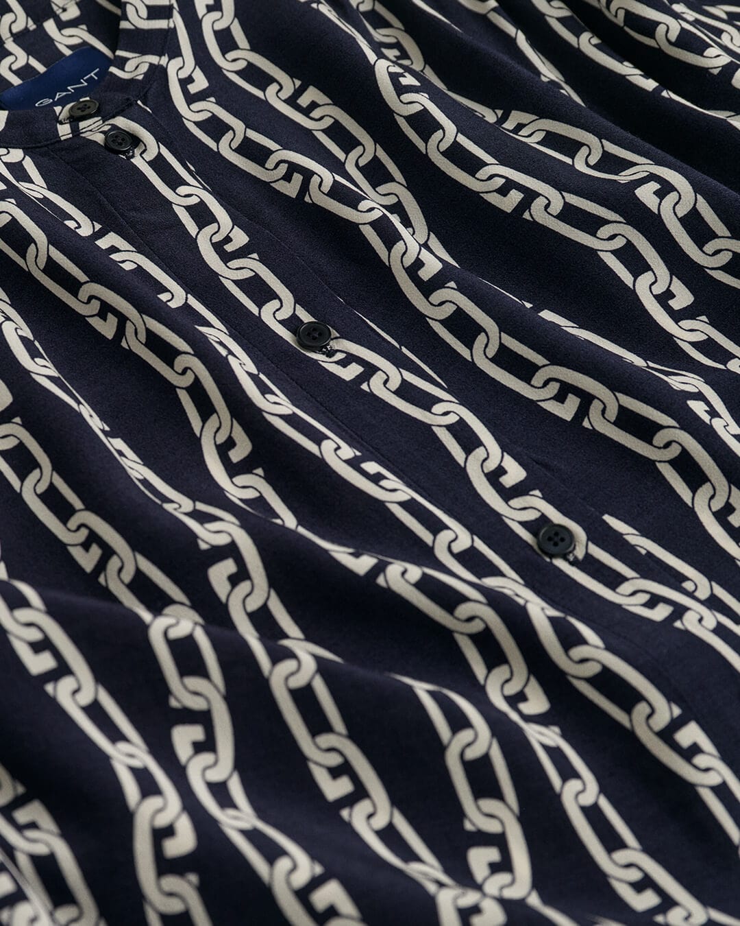 Gant Dresses Gant Blue Chain Print Wrap Dress