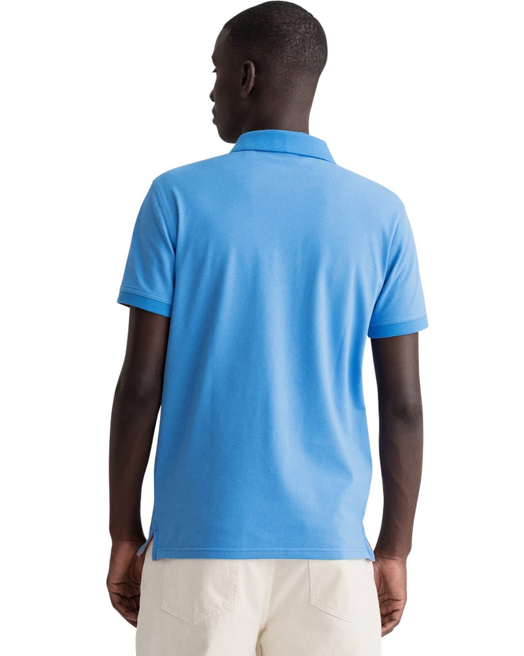 Gant Polo Shirts Gant Contrast Colour Piqué Light blue Polo Shirt