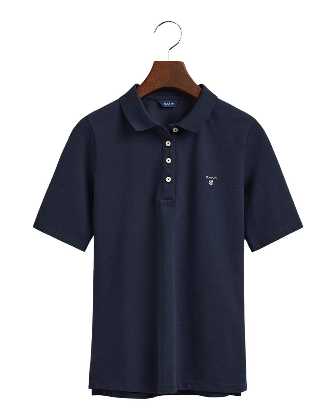 Gant Polo Shirts Gant Navy Original Long-Short Sleeve Piqué Polo Shirt