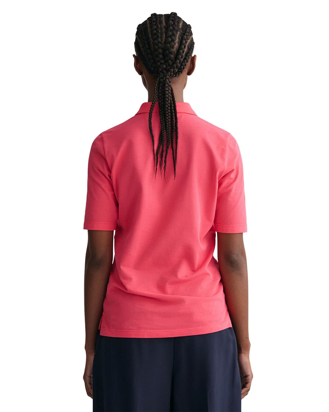Gant Polo Shirts Gant Pink Original Long-Short Sleeve Piqué Polo Shirt