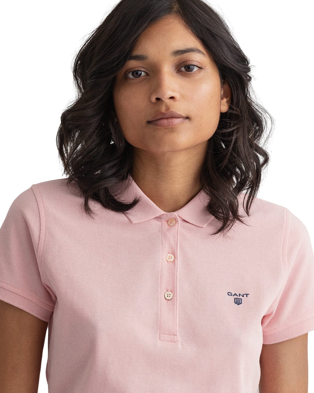 Gant Polo Shirts Gant Piqué Light Pink Polo Shirt