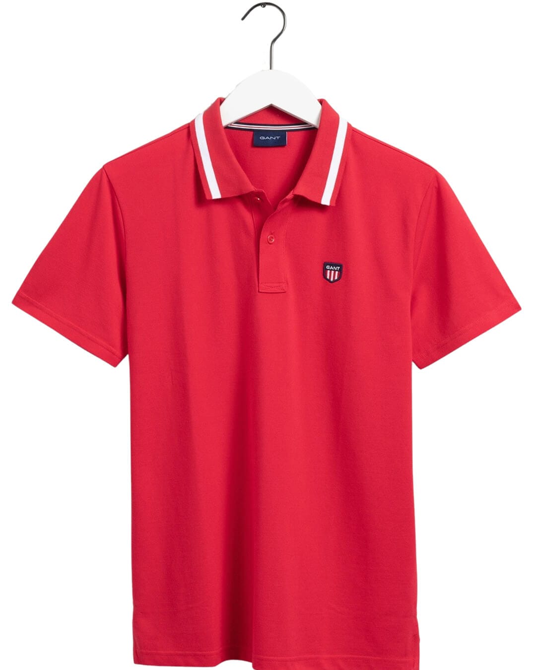 Gant Polo Shirts Gant Retro Shield Piqué Bright Red Polo Shirt
