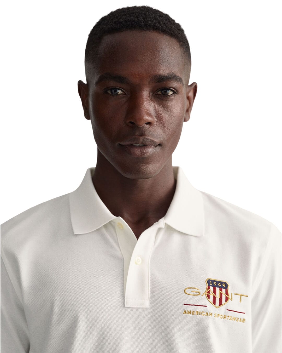 Gant Polo Shirts Gant White Archive Shield Pique Polo Shirt