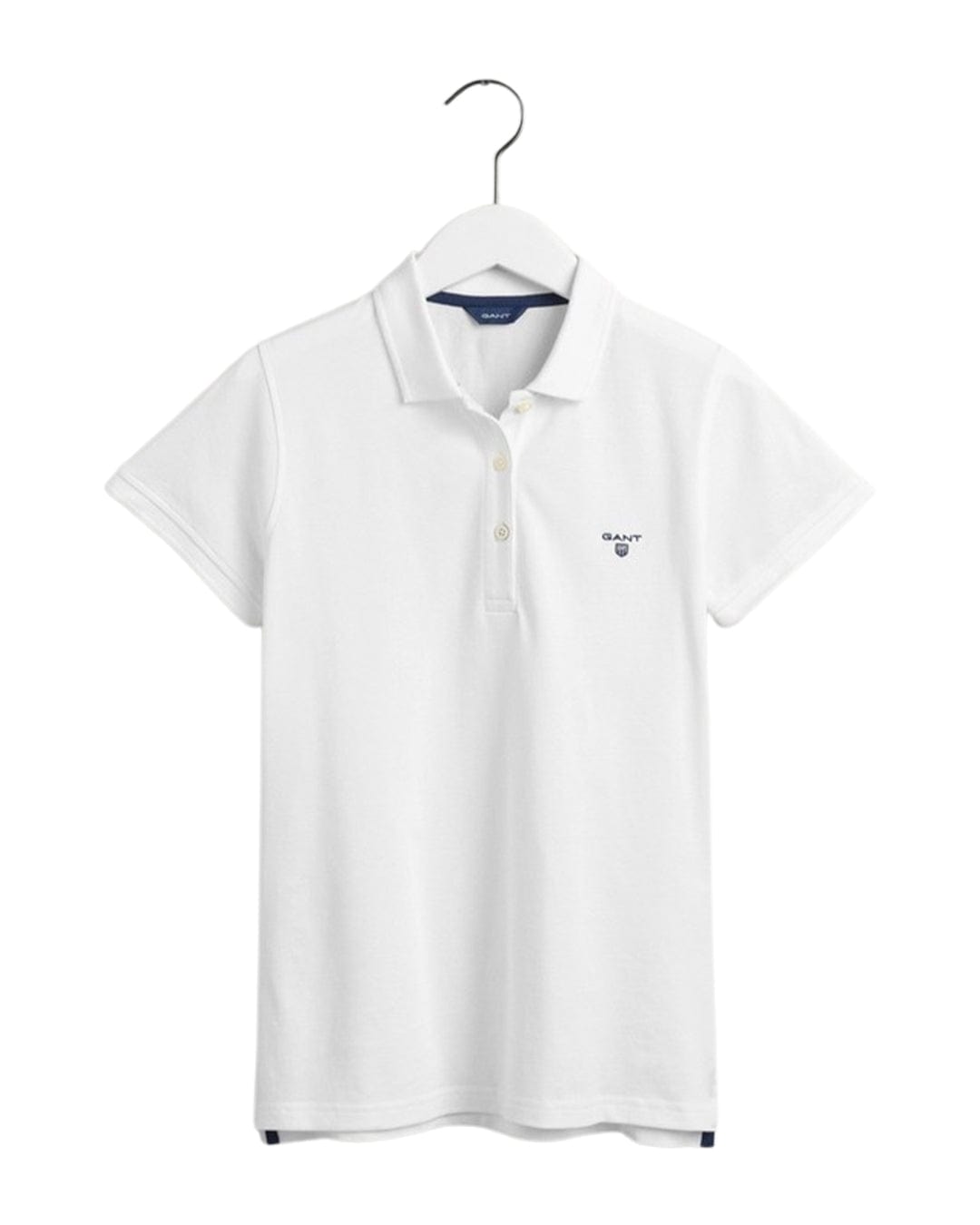 Gant Polo Shirts Gant White Short Sleeved Pique Rugby Polo Shirt