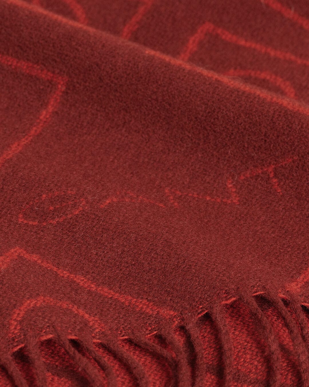 Gant Scarves ONE SIZE Gant Icon G Wool Red Scarf