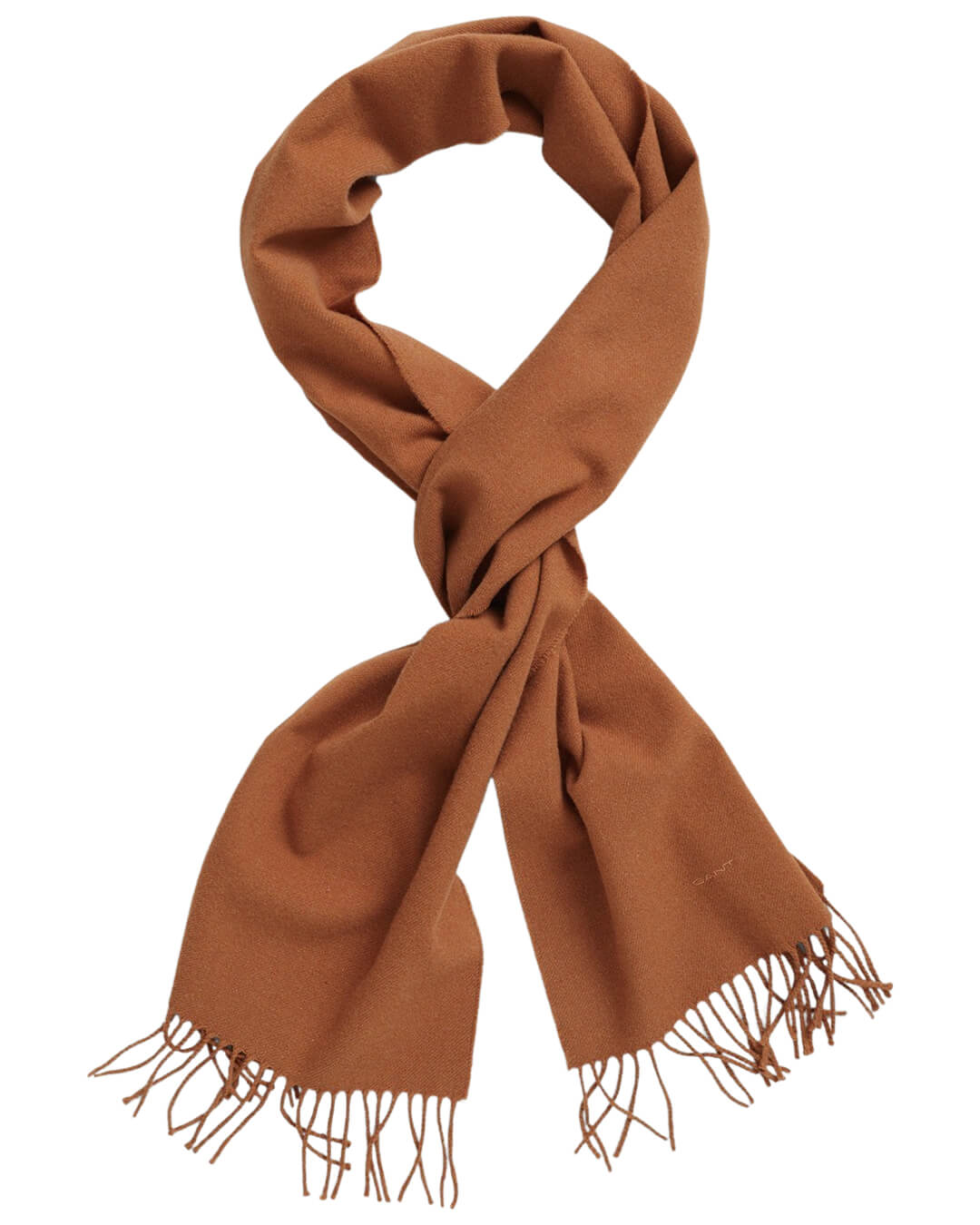 Gant Scarves ONE SIZE Gant Solid Wool Brown Scarf