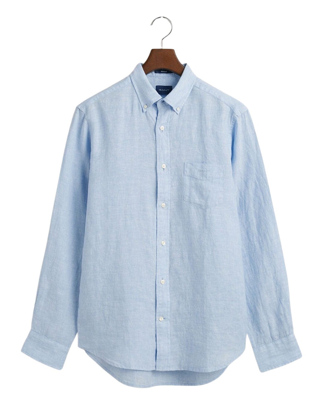 Gant Shirts Gant Blue Regular Fit Linen Shirt