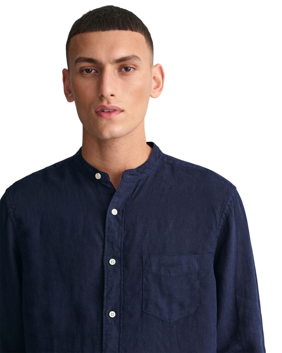 Gant Shirts Gant Marine Regular Fit Garment-Dyed Linen Shirt