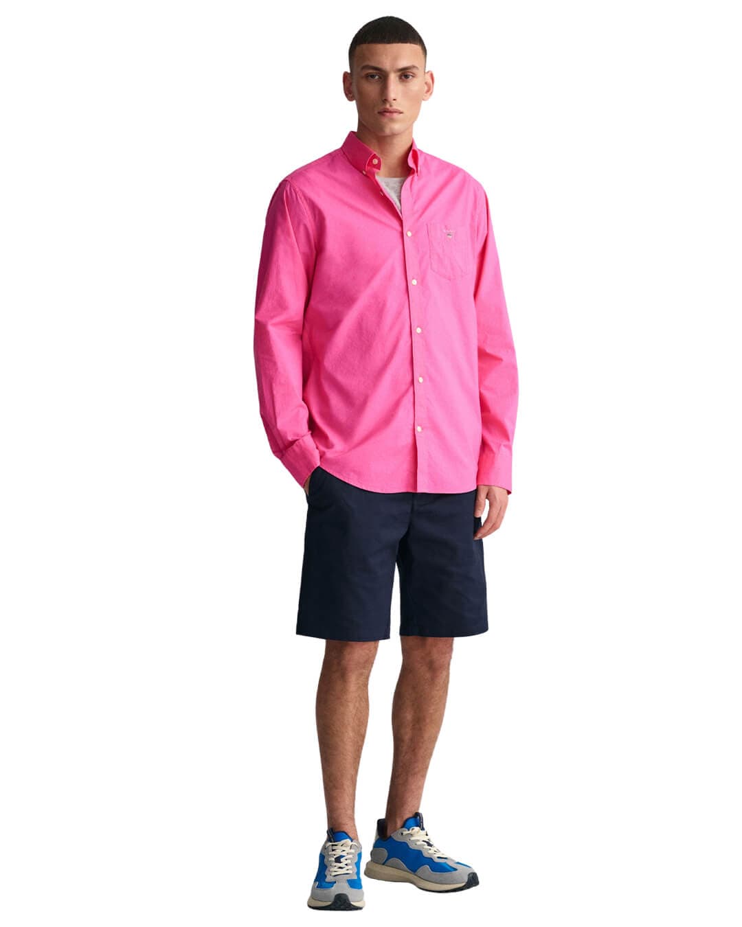 Gant Shirts Gant Pink Regular Fit Broadcloth Shirt