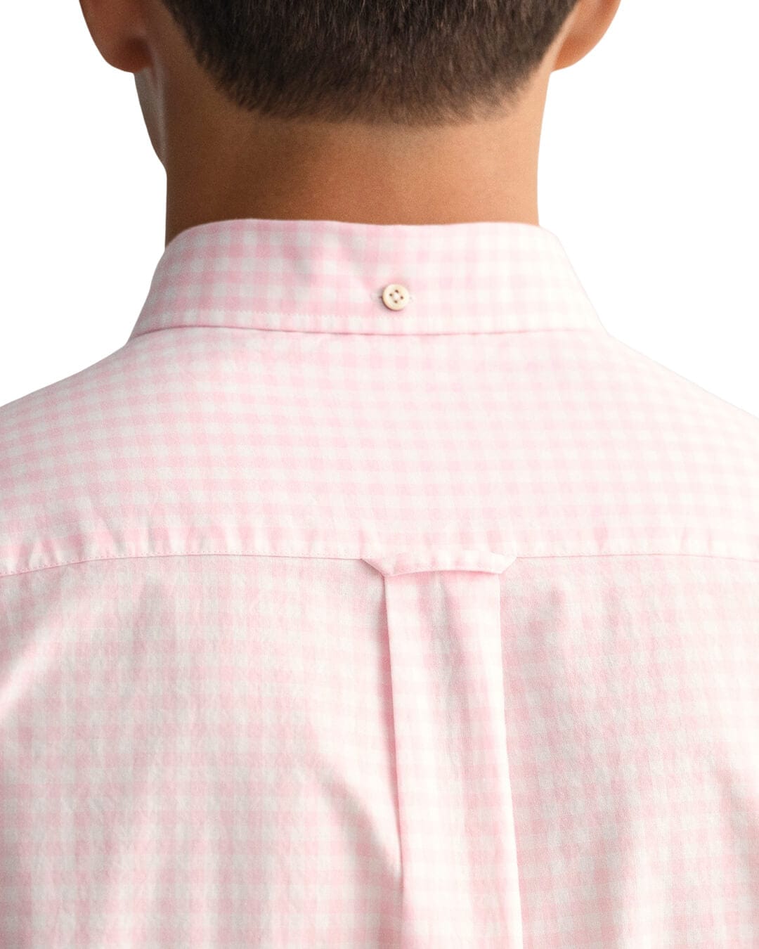Gant Shirts Gant Pink Regular Fit Gingham Broadcloth Shirt
