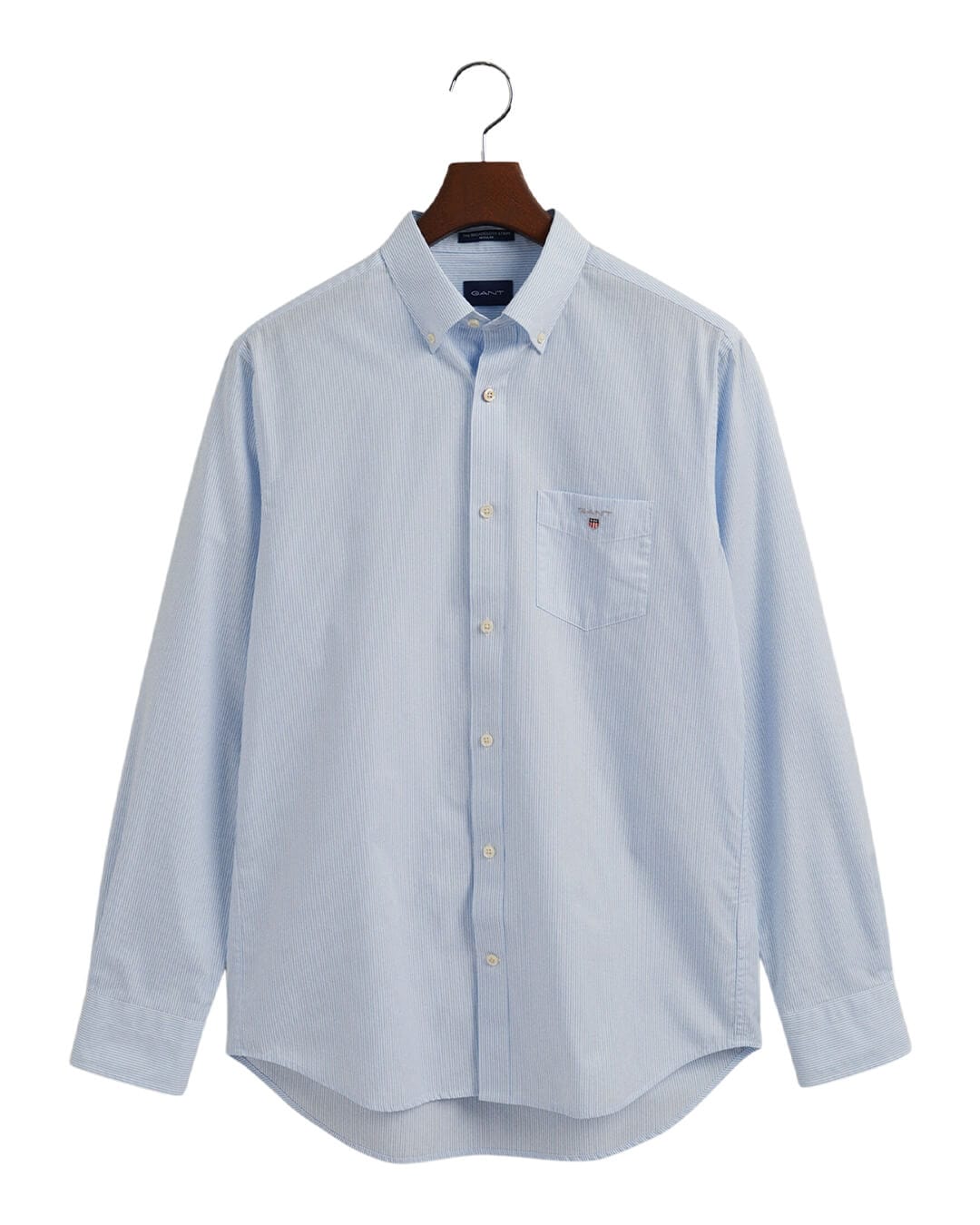 Gant Shirts Gant Regular Fit Banker Broadcloth Blue Shirt