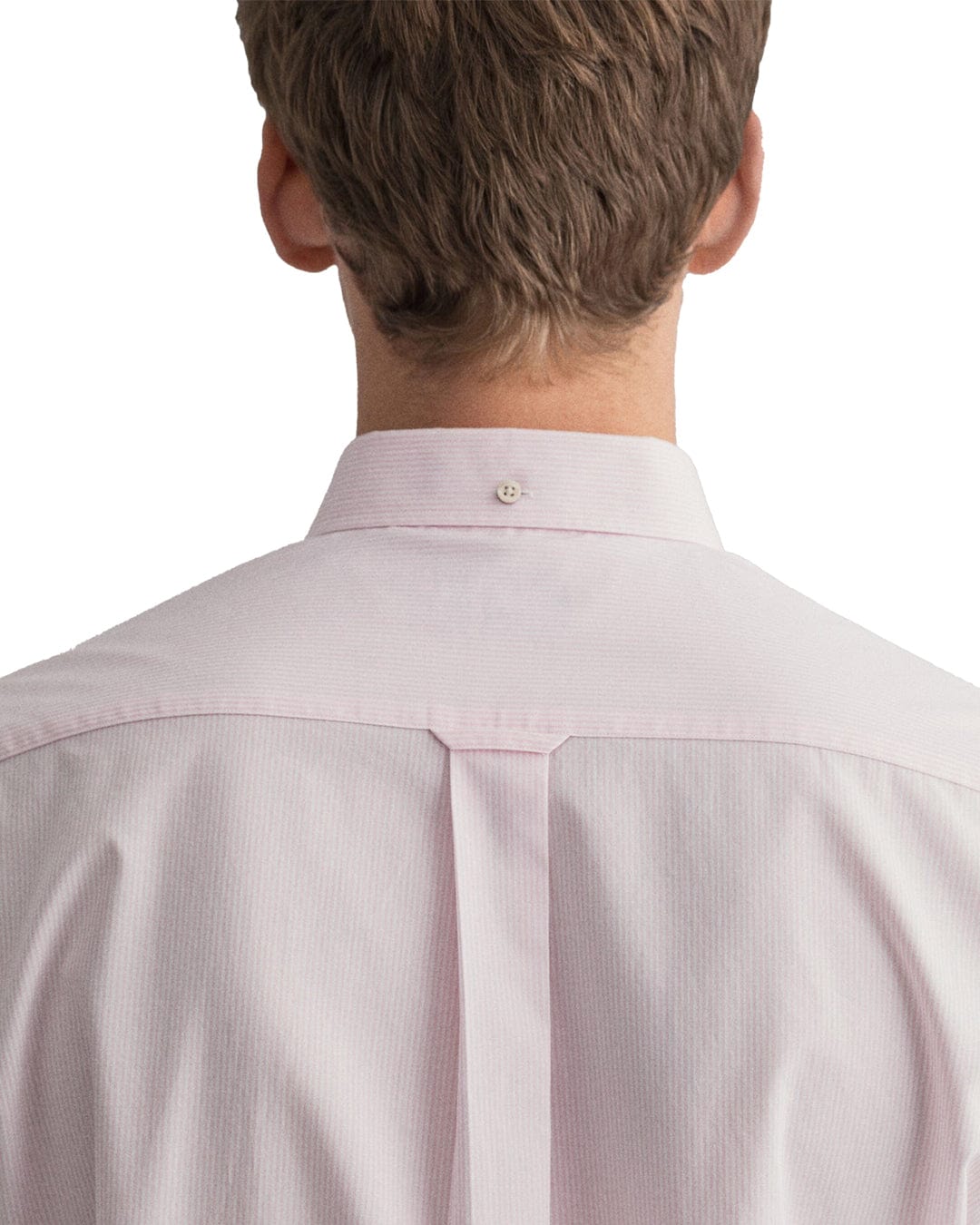 Gant Shirts Gant Regular Fit Short Sleeved Banker Pink Striped Broadcloth Shirt