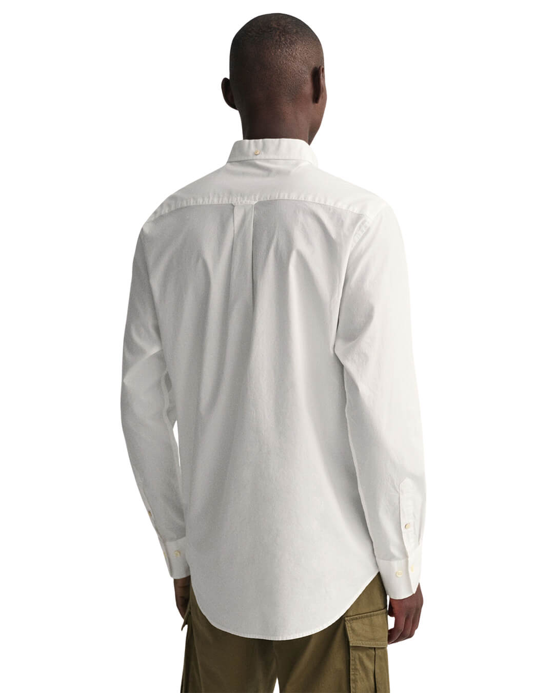 Gant Shirts Gant White Regular Fit Broadcloth Shirt