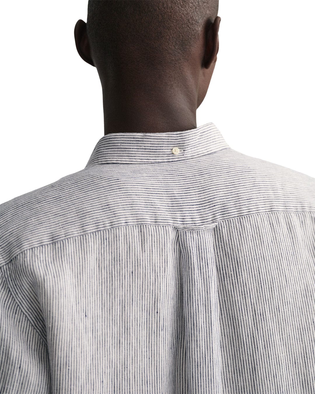 Gant Shirts Gant White Regular Fit Striped Linen Shirt