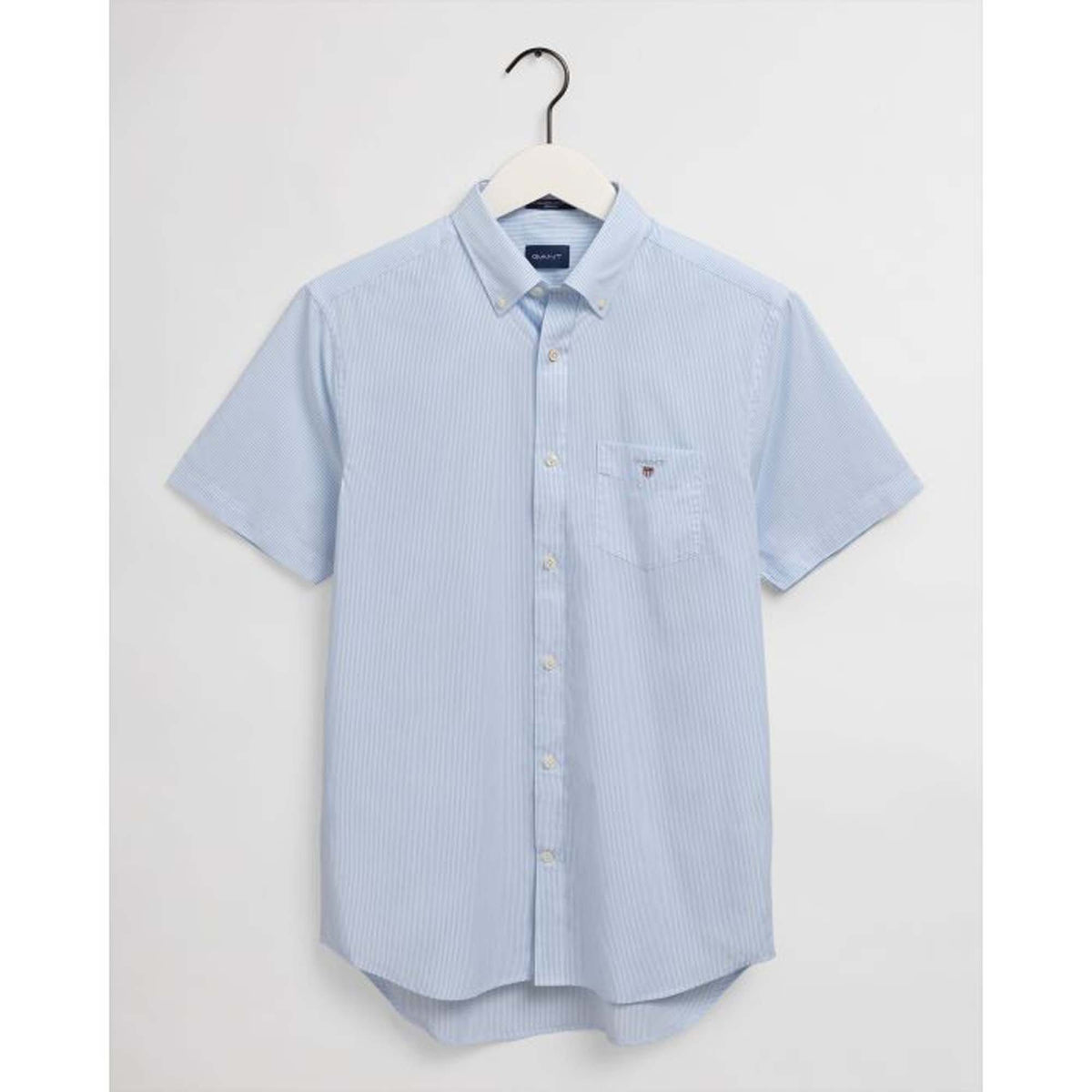 Gant Shirts Reg Broadcloth Banker Bd Ss G468 Capri Blue