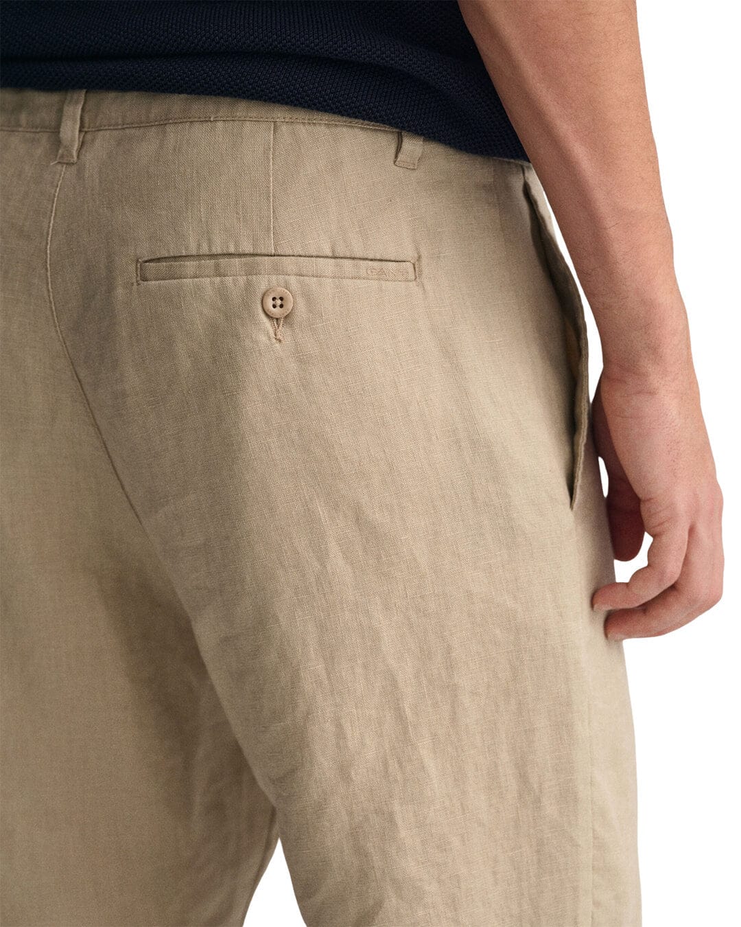 Gant Shorts Gant Beige Relaxed Fit Linen Drawstring Shorts