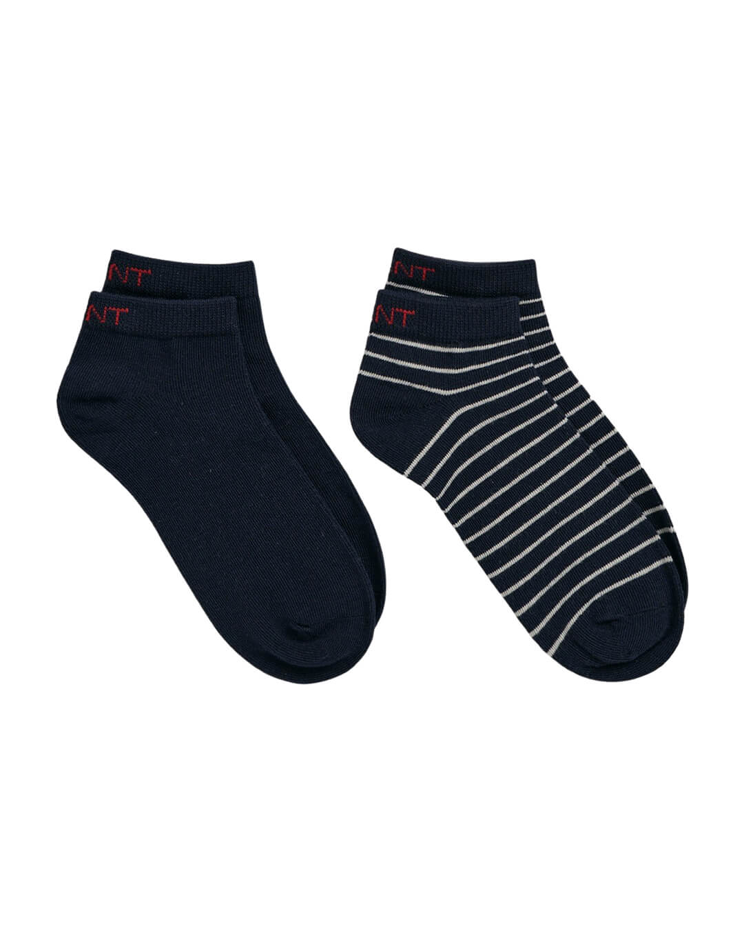 Gant Socks Gant Blue 2-Pack Breton Stripe Ankle Socks