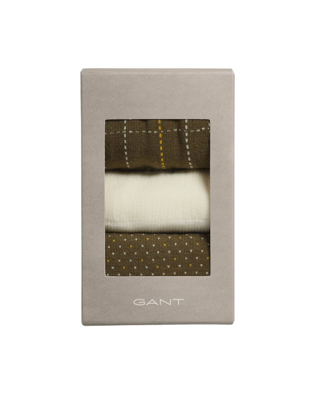 Gant Socks Gant Green 3-Pack Check Socks With Gift Box