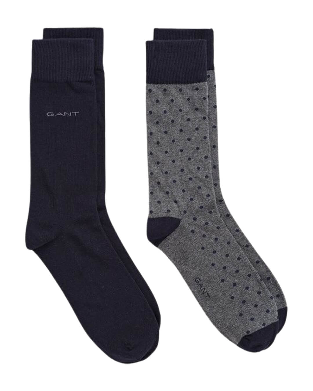 Gant Socks Gant Grey 2-Pack Solid & Dot Socks