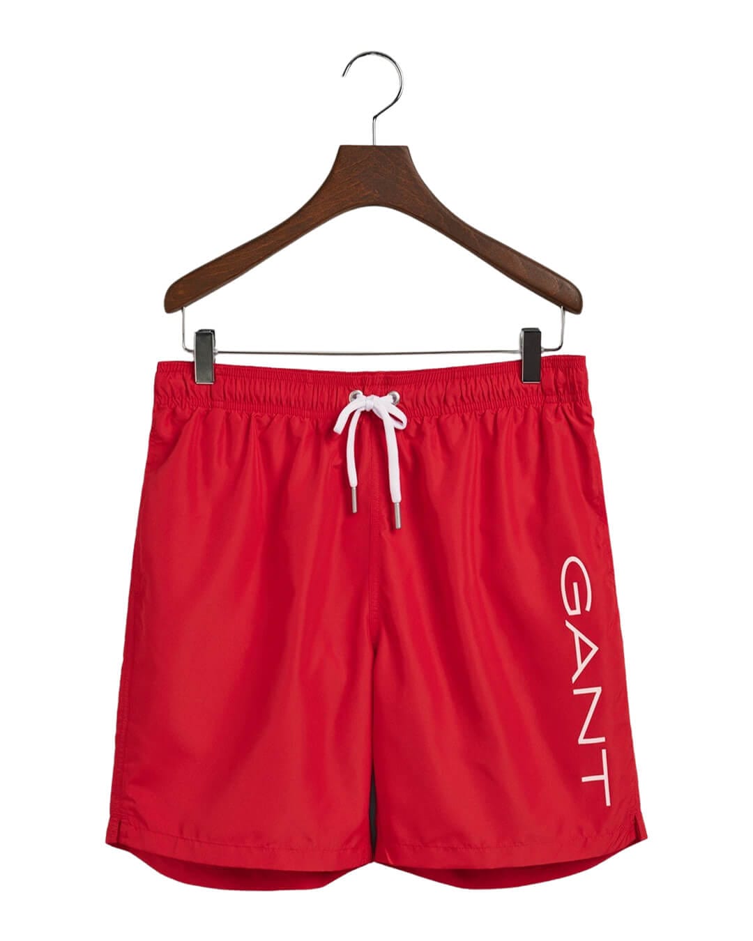 Gant Swimwear Gant Long Cut Lightweight Logo Red Swim Shorts