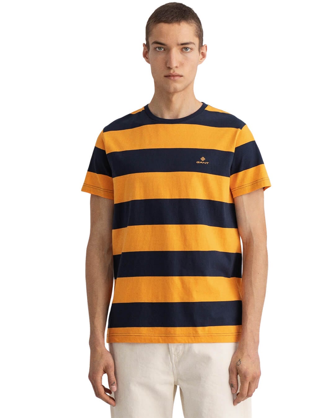 Gant T-Shirts Gant Barstripe Orange T-Shirt