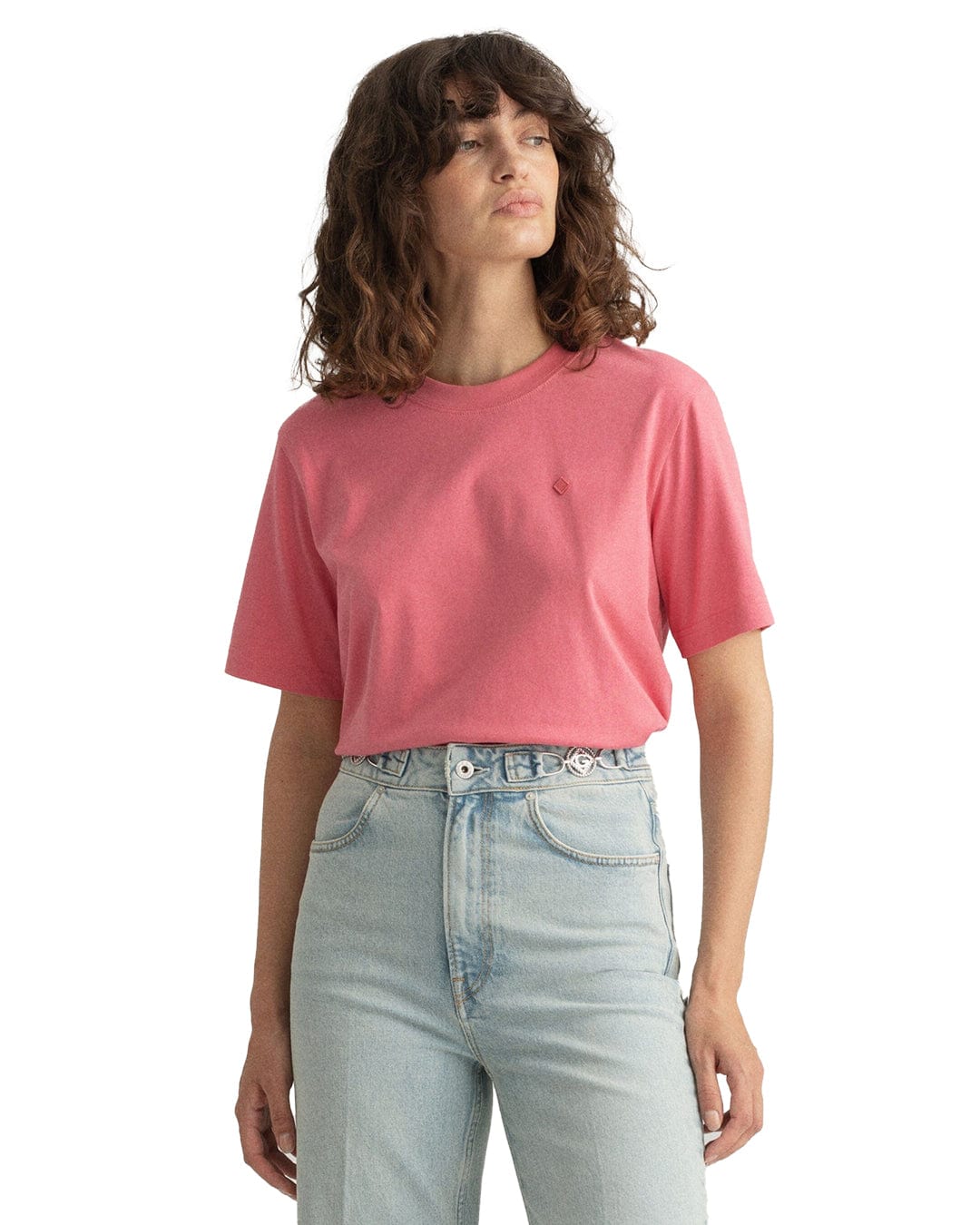 Gant T-Shirts Gant Icon G Essential Pink T-Shirt