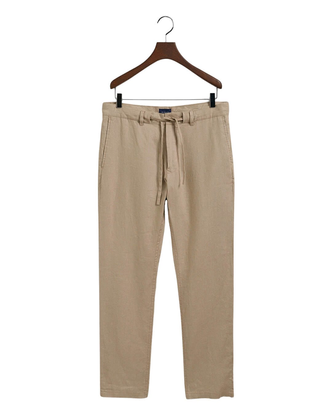 Gant Trousers Gant Beige Relaxed Fit Linen Drawstring Pants