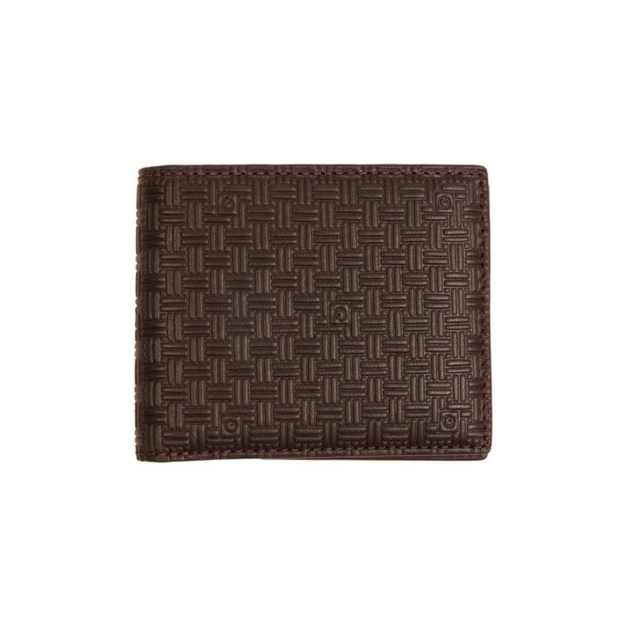 Gant Wallets One Size Gant Brown Leather Weave Wallet