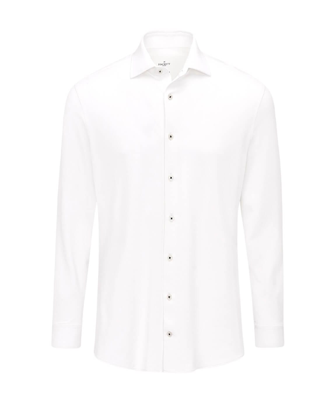 Hackett Shirts Hackett White Plain Shirt