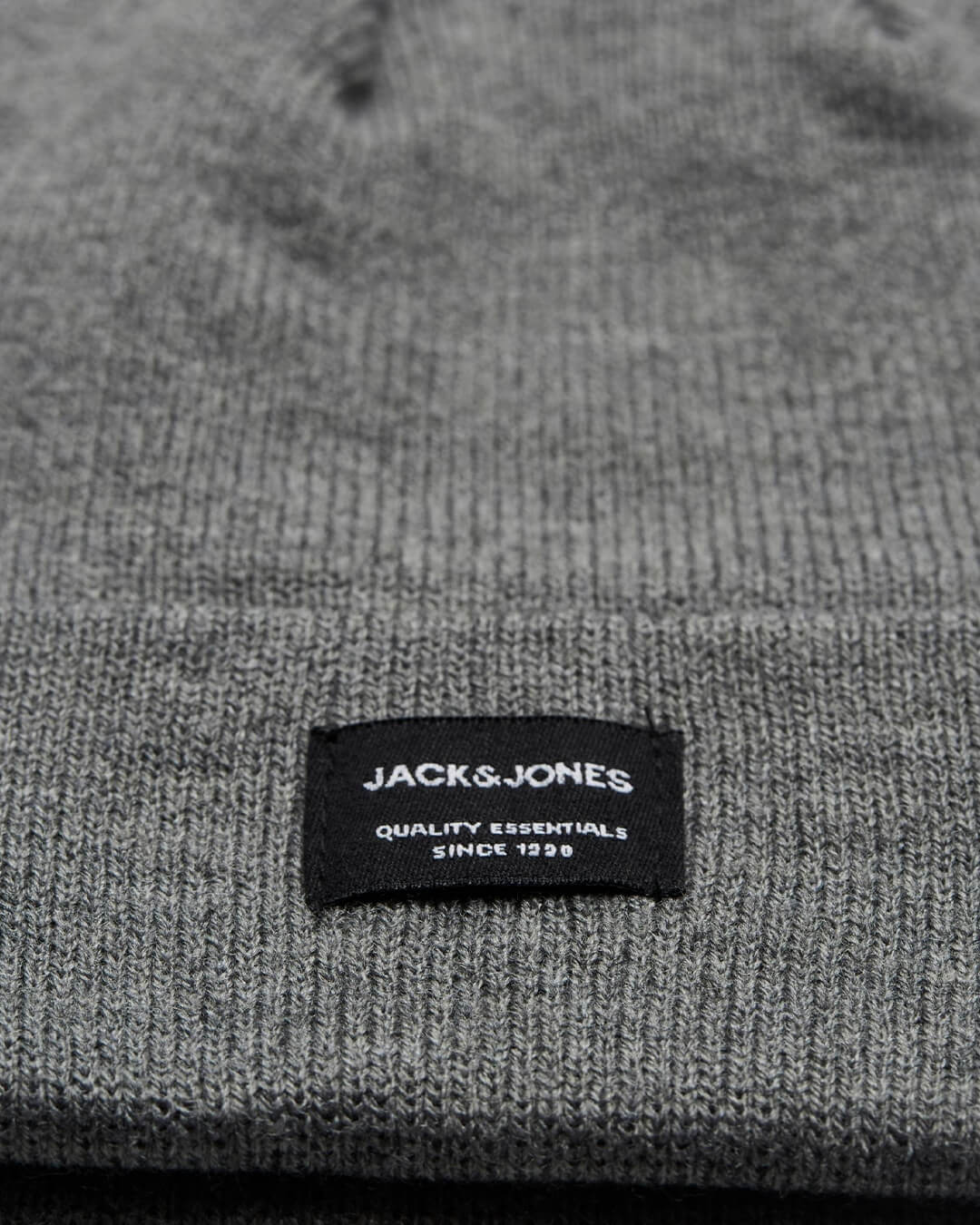 Jack &amp; Jones Beanies ONE SIZE Jack &amp; Jones Classic Grey Knitted Beanie