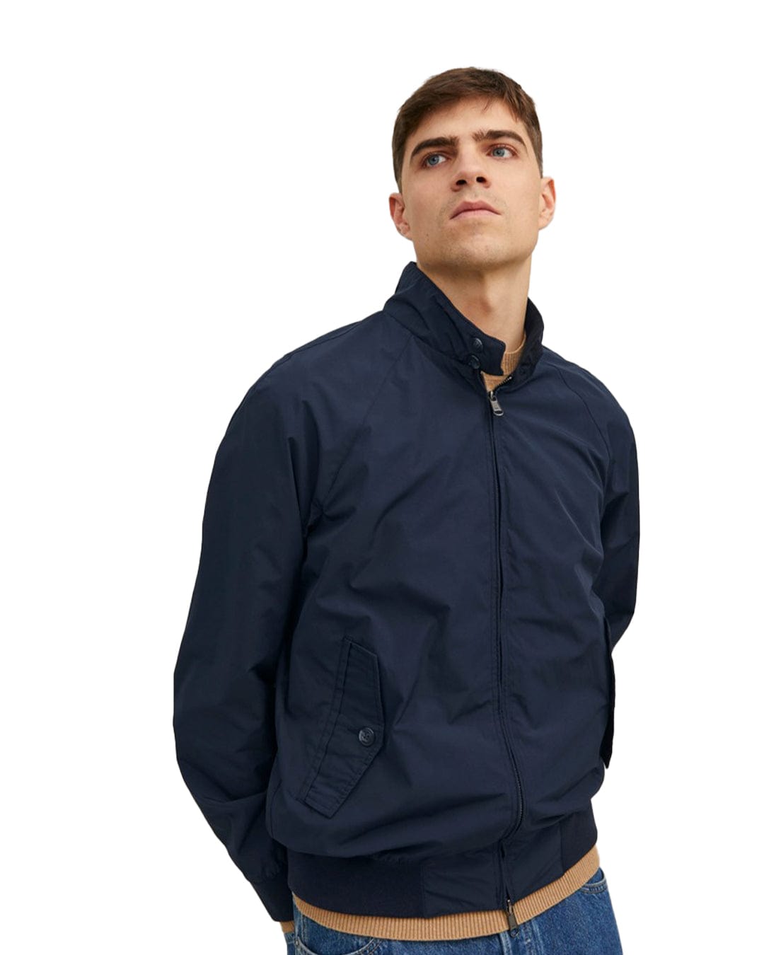 Jack & Jones Outerwear Jack & Jones Peaky Harrington Navy Jacket