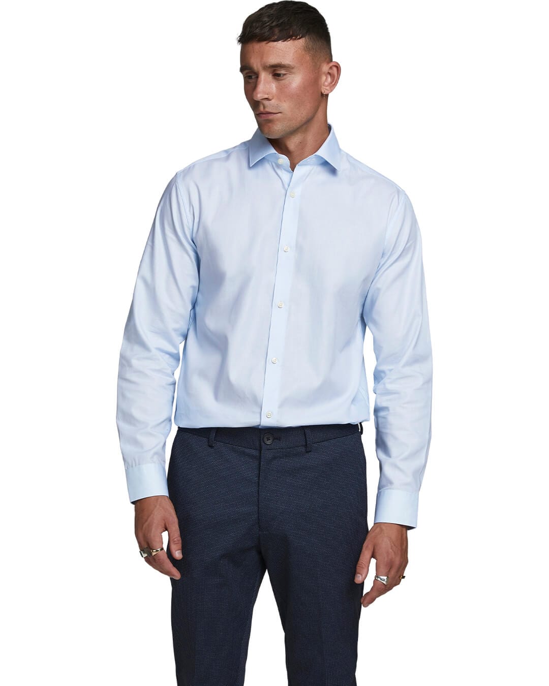 Jack &amp; Jones Shirts Jack &amp; Jones Blue Classic Collar Shirt