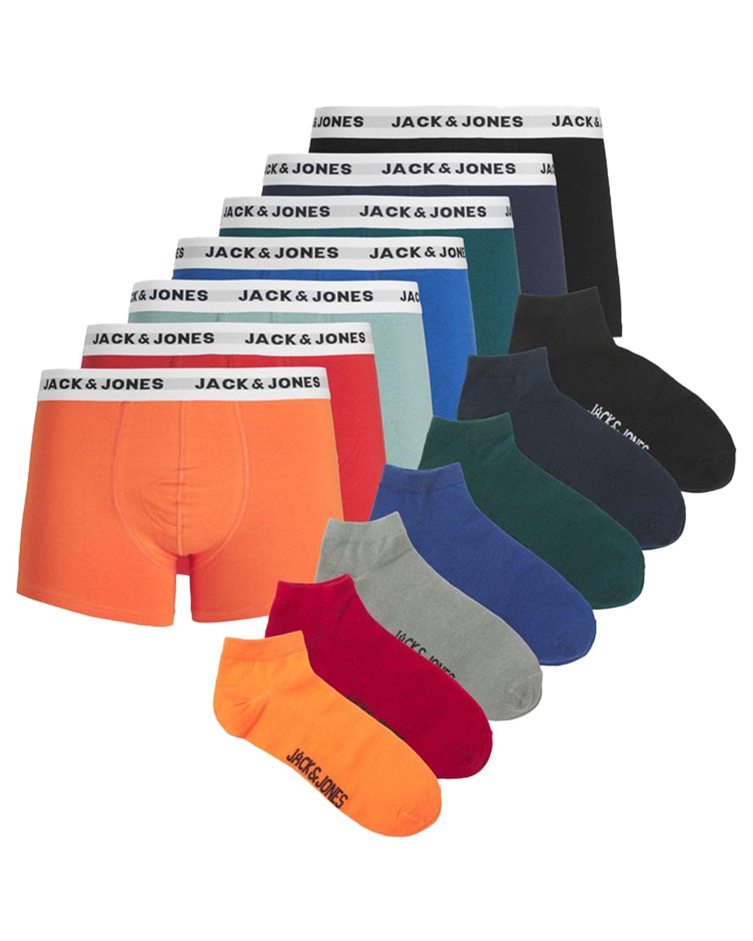 Jack &amp; Jones Swimwear Jack &amp; Jones Seven-Pack Multi Trunks &amp; Socks