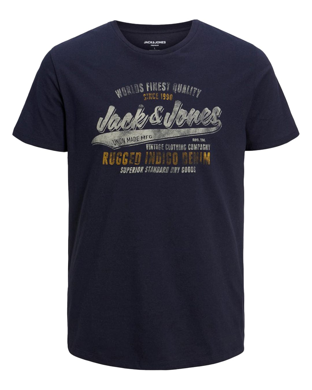 Jack &amp; Jones T-Shirts Jprblubooster Ss Tee Crew Neck Navy Blazer6