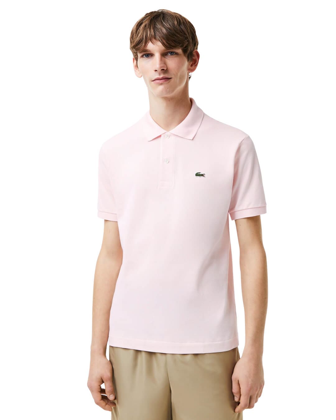 Lacoste Polo Shirts Lacoste Classic Fit L.12.12 Pink Polo Shirt