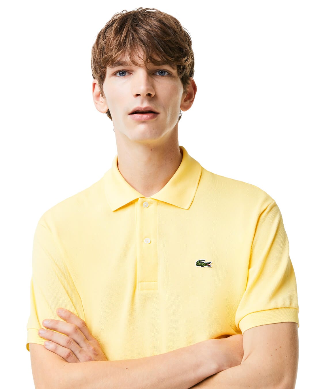Lacoste Polo Shirts Lacoste Classic Fit L.12.12 Yellow Polo Shirt