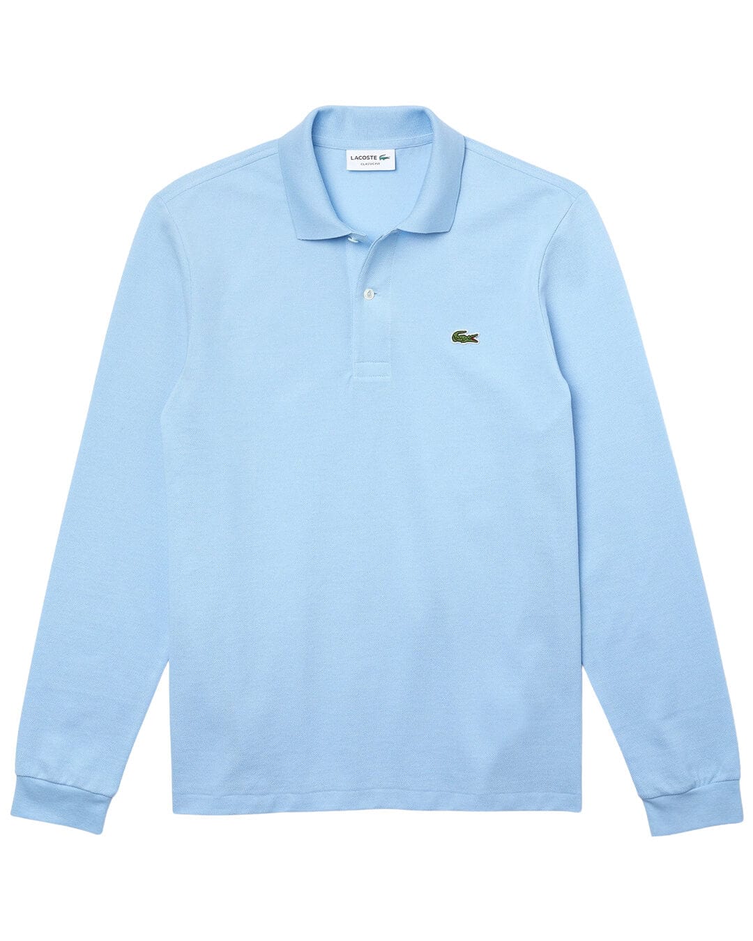 Lacoste Polo Shirts Lacoste Long Sleeved Classic Fit Blue Polo Shirt