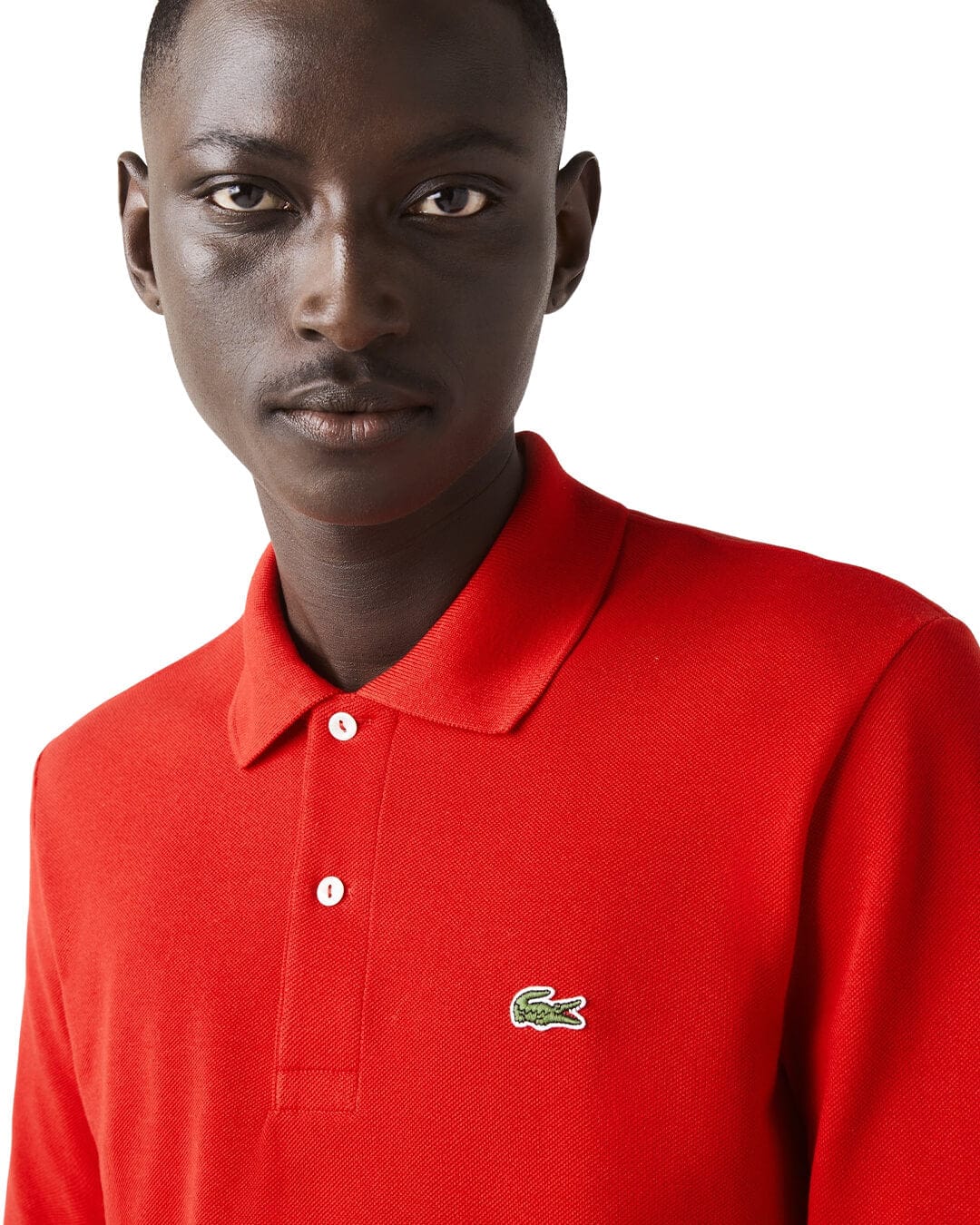 Lacoste Polo Shirts Lacoste Red Long Sleeves Polo Shirt