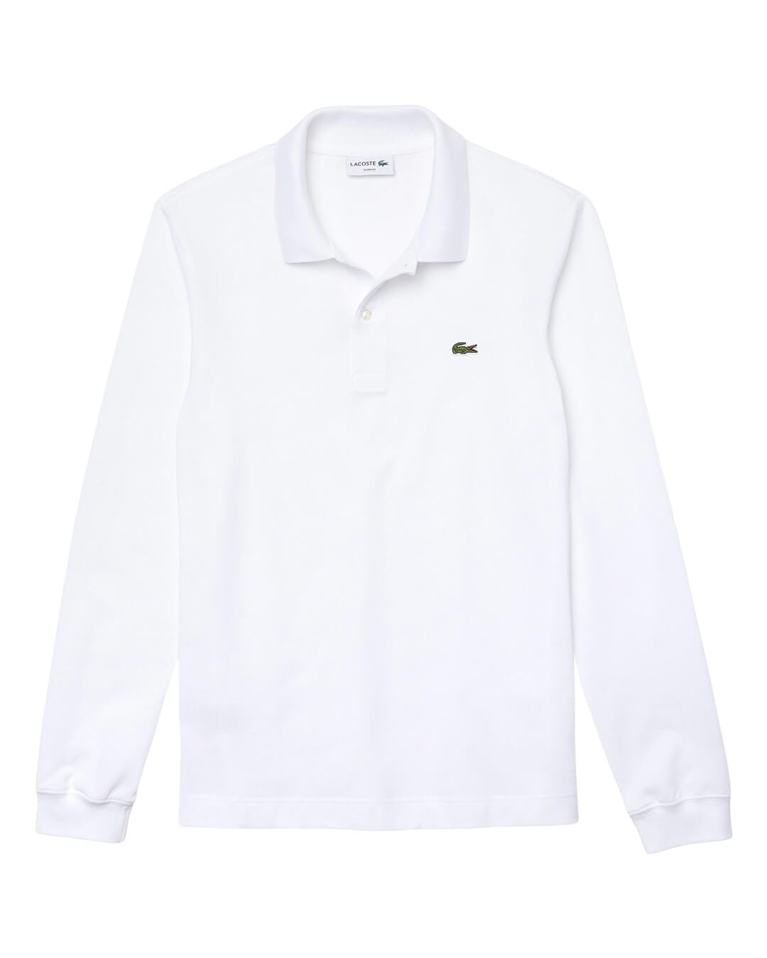 Lacoste Polo Shirts Lacoste Slim Fit Petit Piqué White Polo Shirt