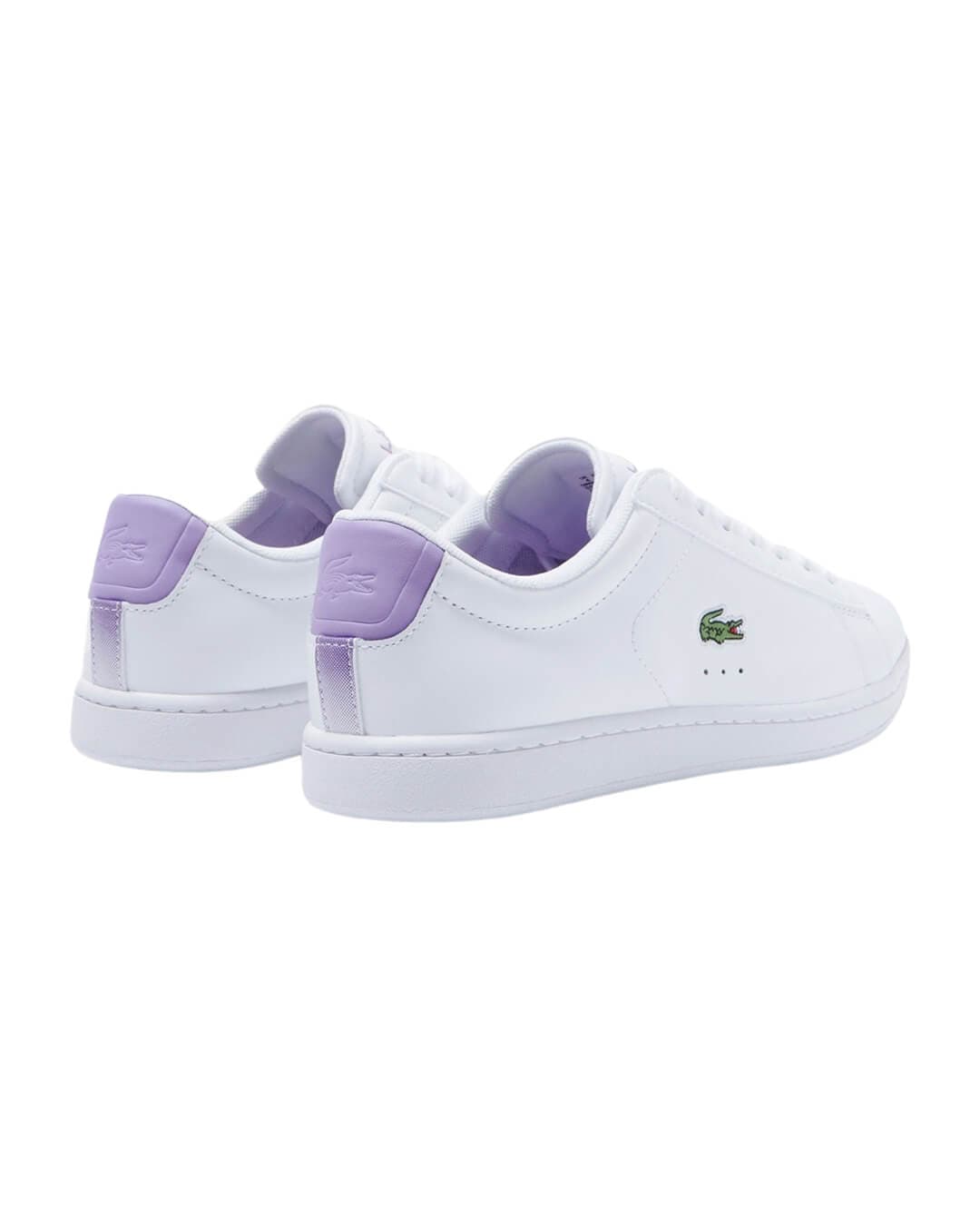 Lacoste Shoes Lacoste Carnaby Leather Popped Heel White Sneakers